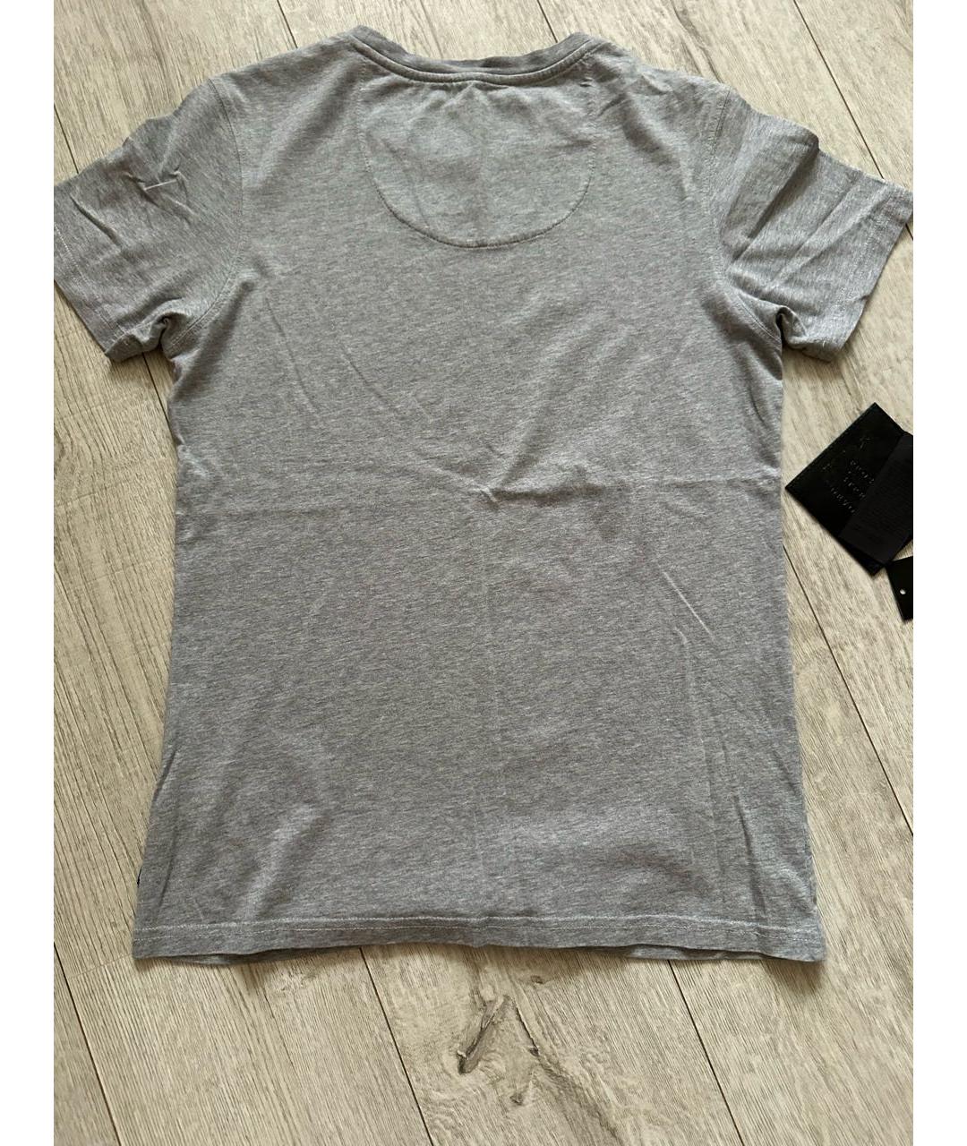 PHILIPP PLEIN Серая хлопковая футболка, фото 2