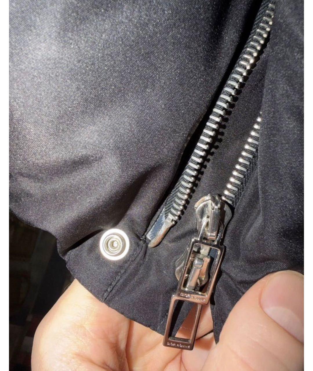 CHRISTIAN DIOR Черный шелковый пуховик, фото 4