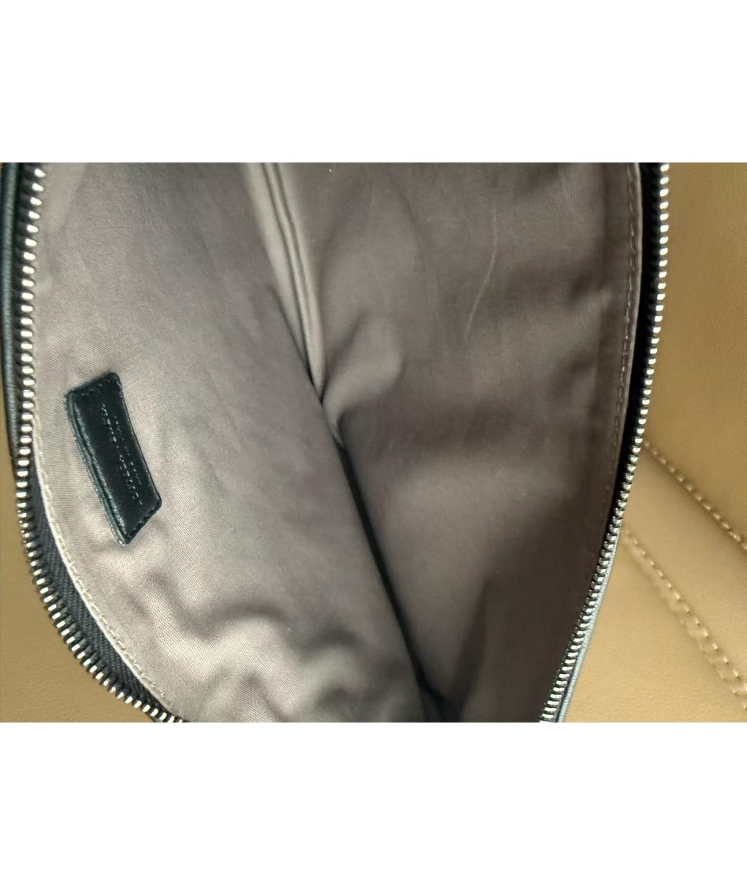 BOTTEGA VENETA Черная кожаная барсетка, фото 5