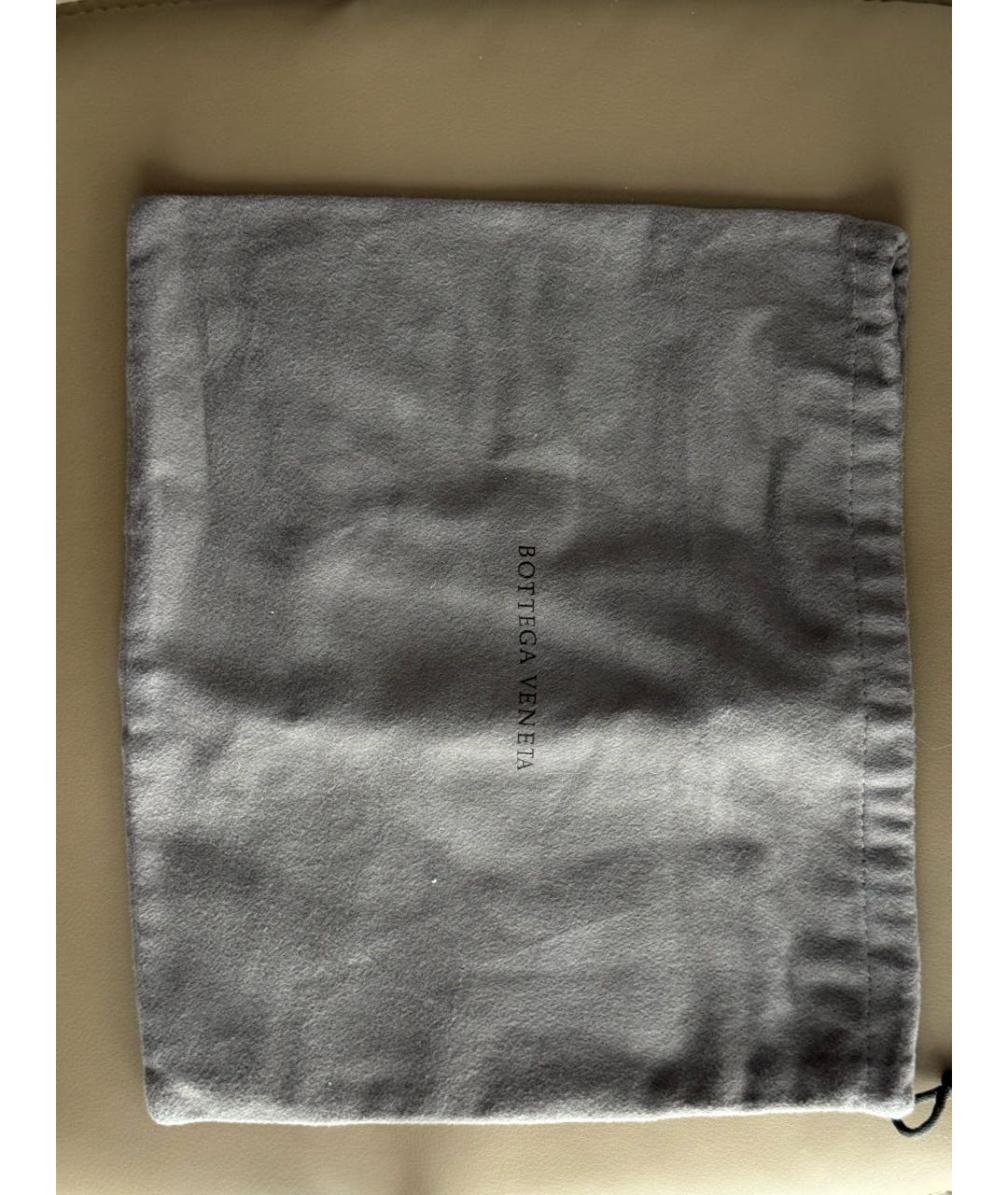 BOTTEGA VENETA Черная кожаная барсетка, фото 6