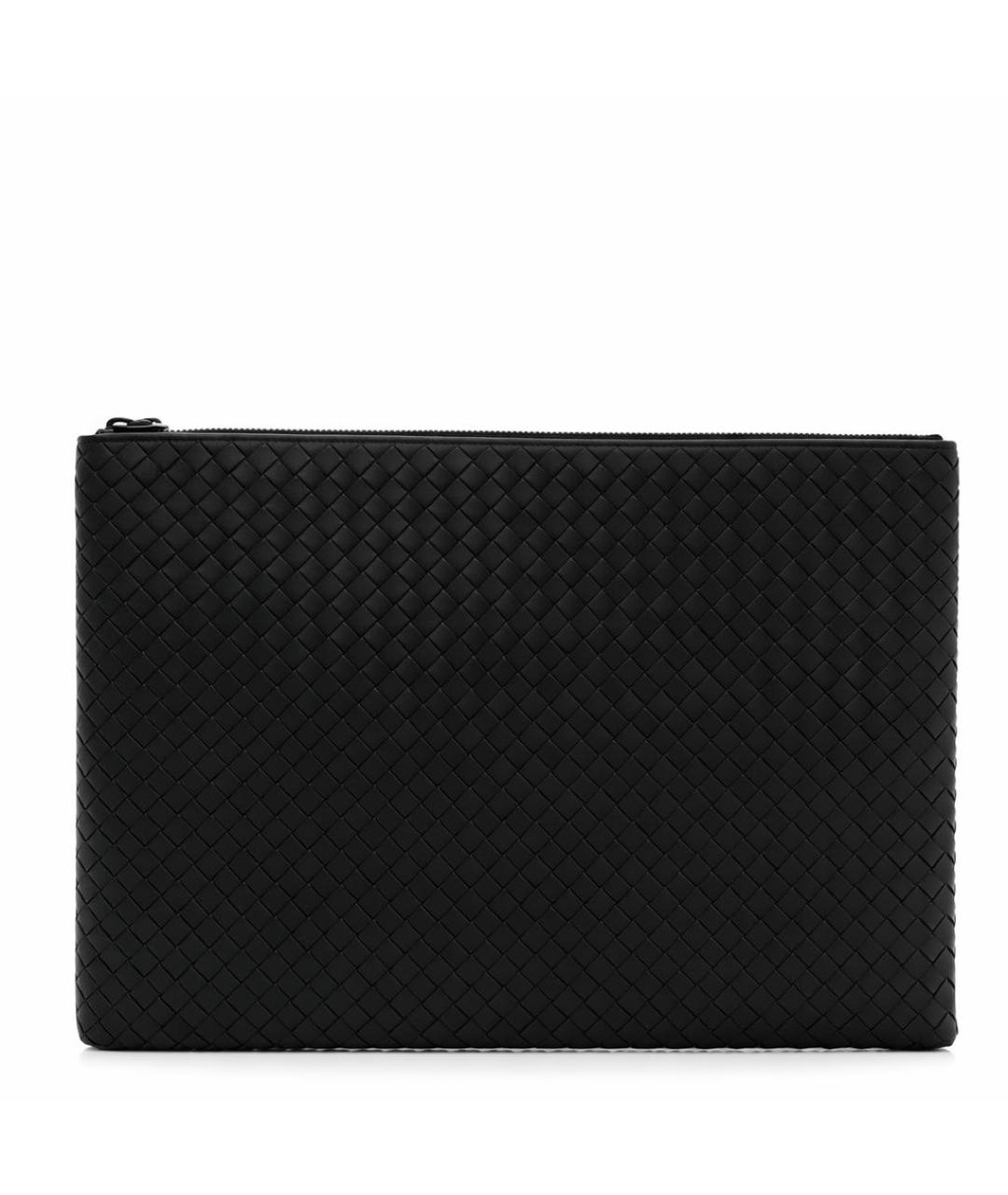 BOTTEGA VENETA Черная кожаная барсетка, фото 1