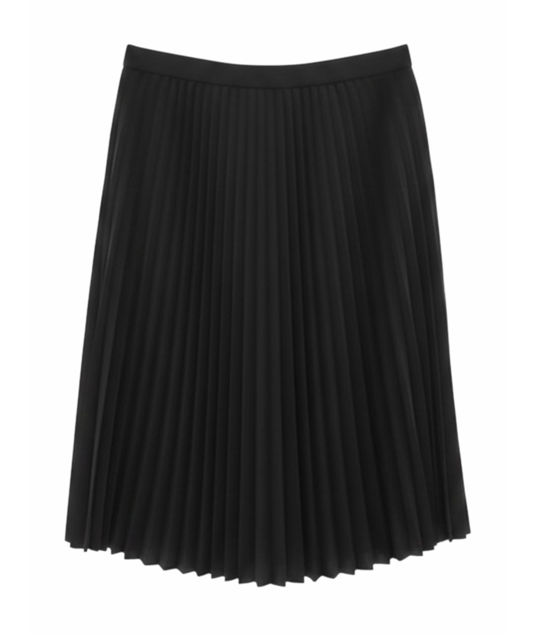 SAINT LAURENT Черная полиэстеровая юбка миди, фото 1