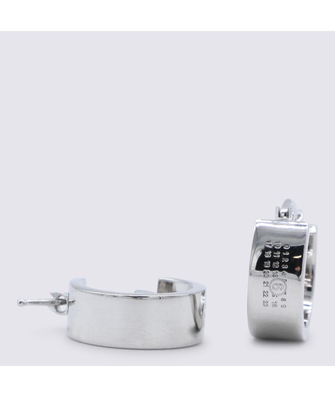 MM6 MAISON MARGIELA Серебряные металлические серьги, фото 2