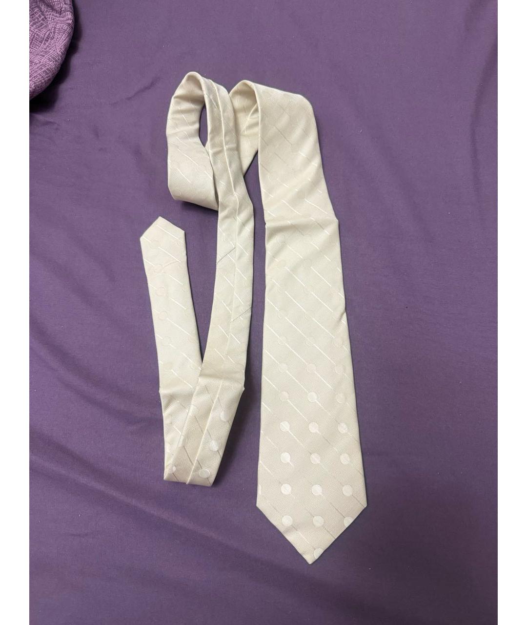 GIVENCHY Бежевый шелковый галстук, фото 6