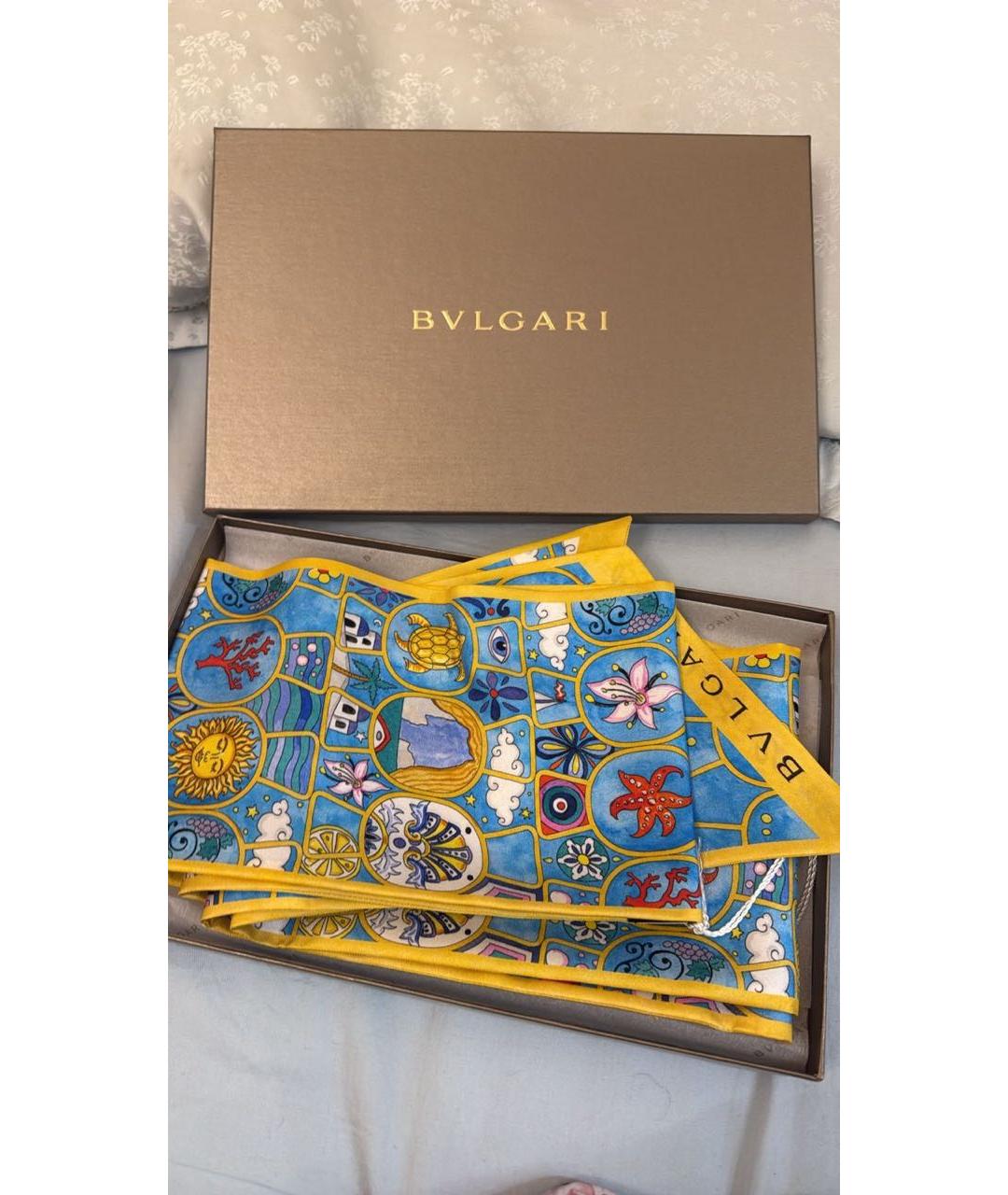 BVLGARI Мульти шелковый платок, фото 2