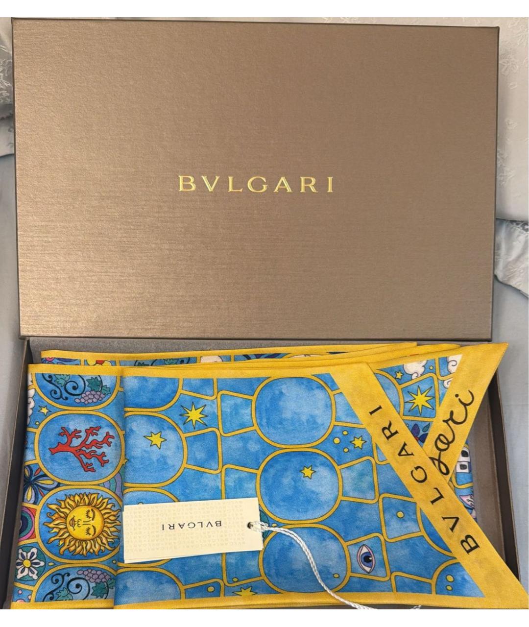 BVLGARI Мульти шелковый платок, фото 3