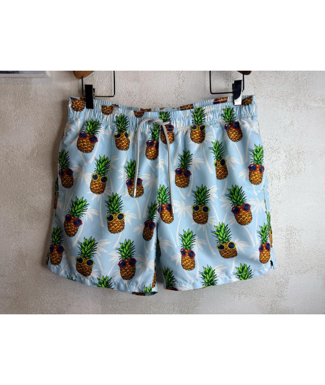 MC2 SAINT BARTH Голубые полиамидовые шорты, фото 9