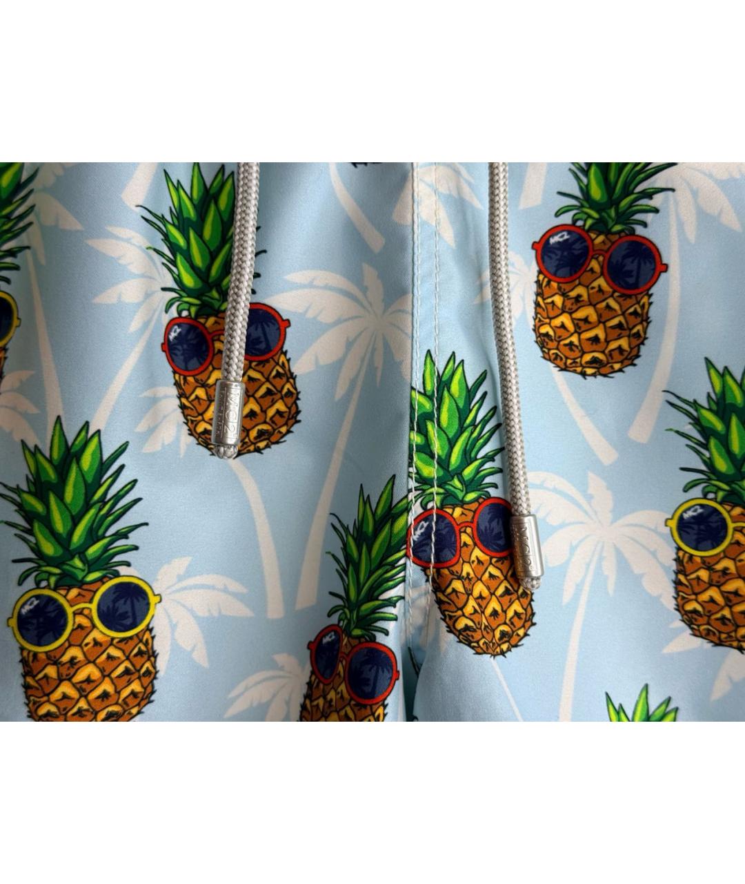 MC2 SAINT BARTH Голубые полиамидовые шорты, фото 2