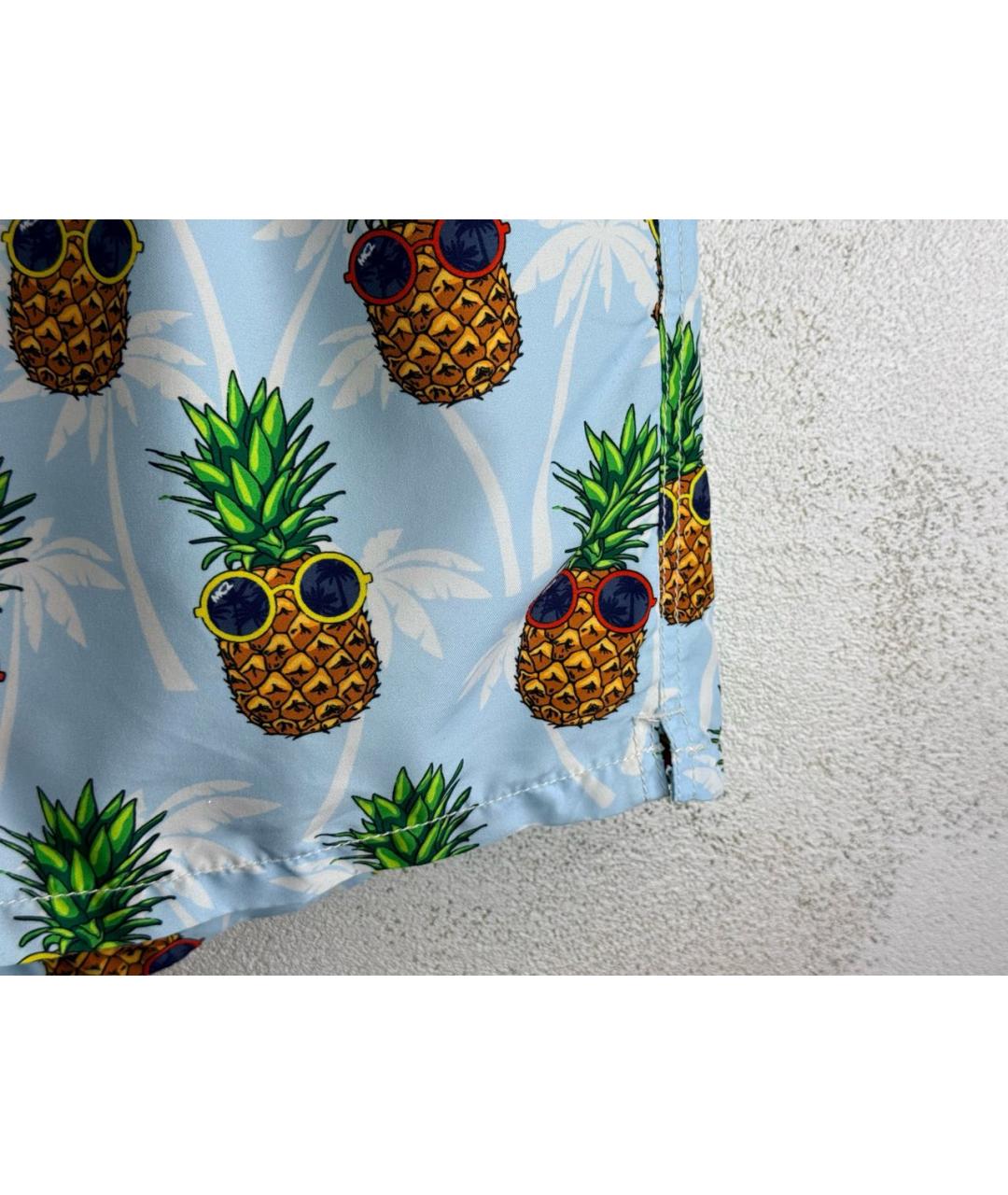 MC2 SAINT BARTH Голубые полиамидовые шорты, фото 4