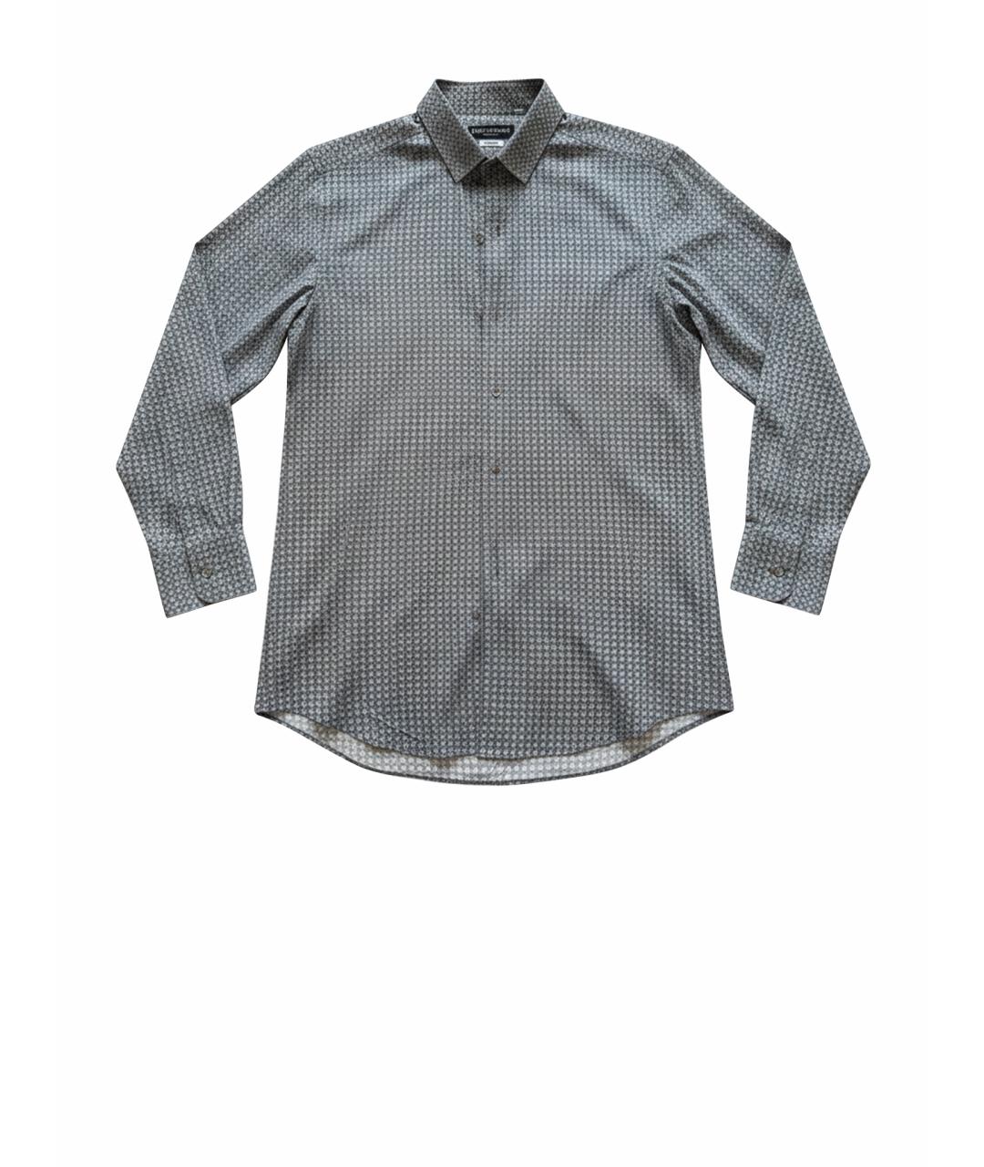 DOLCE&GABBANA Синяя хлопковая классическая рубашка, фото 1