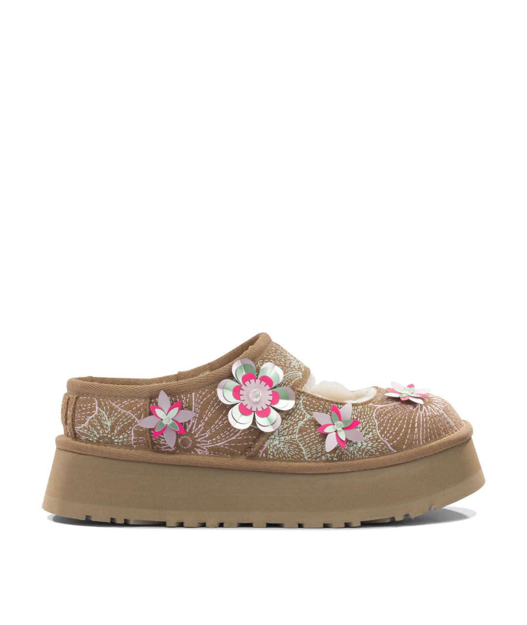 UGG AUSTRALIA Бежевые замшевые мюли, фото 1