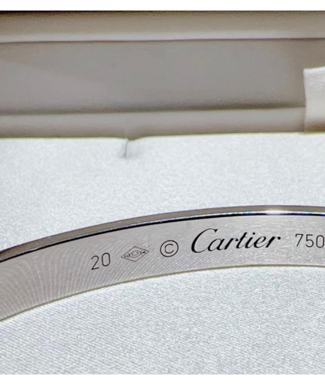 CARTIER Серебрянный браслет из белого золота, фото 5