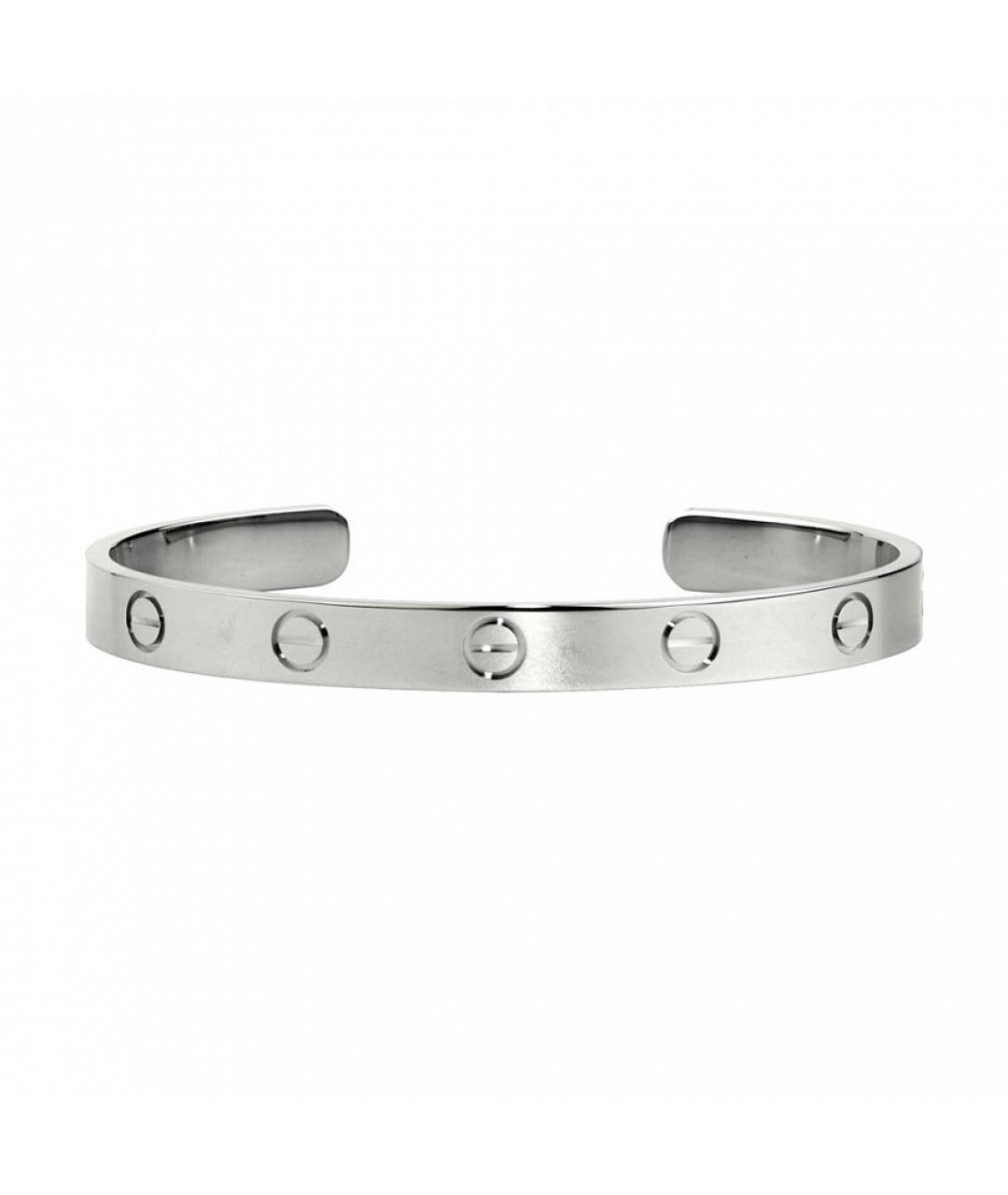 CARTIER Серебрянный браслет из белого золота, фото 1