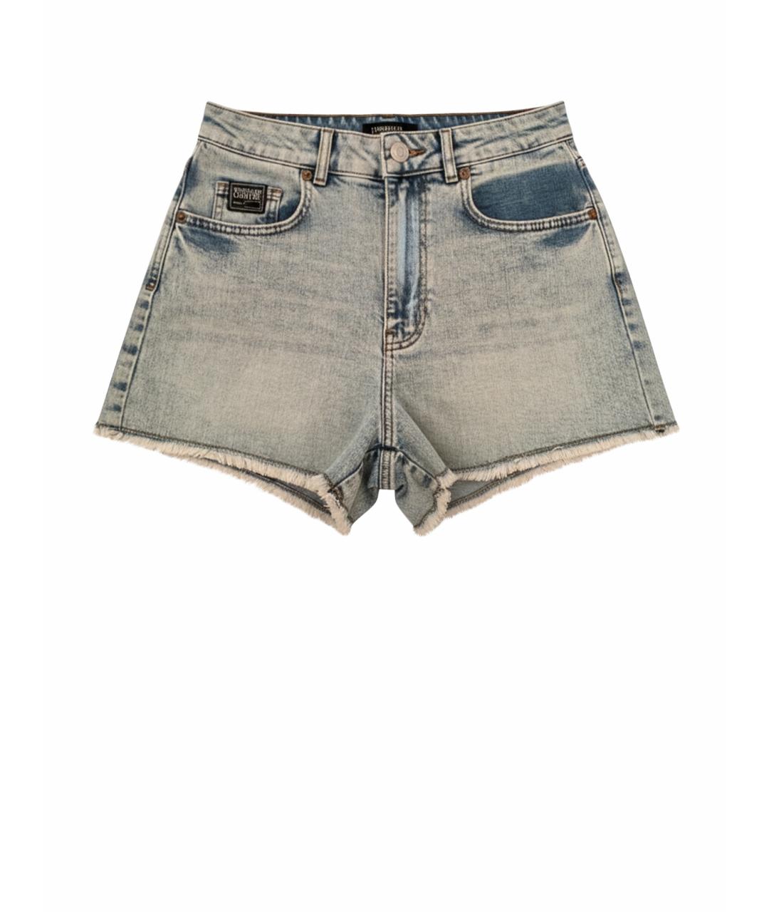 VERSACE JEANS COUTURE Голубые деним шорты, фото 1
