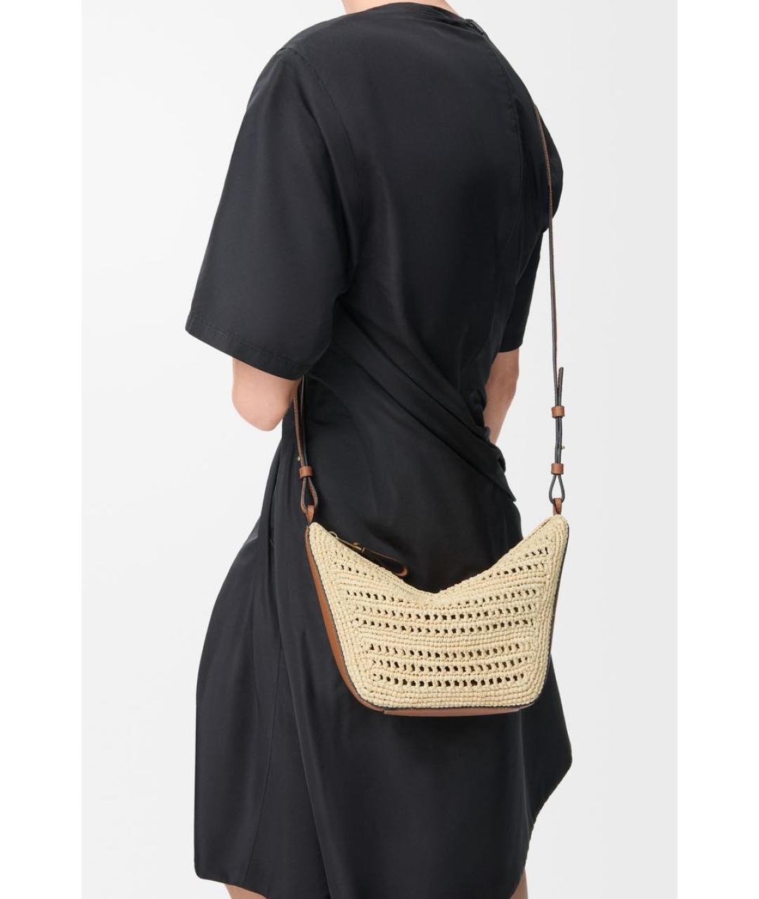 LOEWE Бежевая сумка через плечо, фото 4