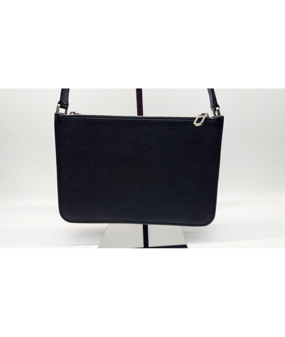 BURBERRY Черная кожаная сумка на плечо, фото 3