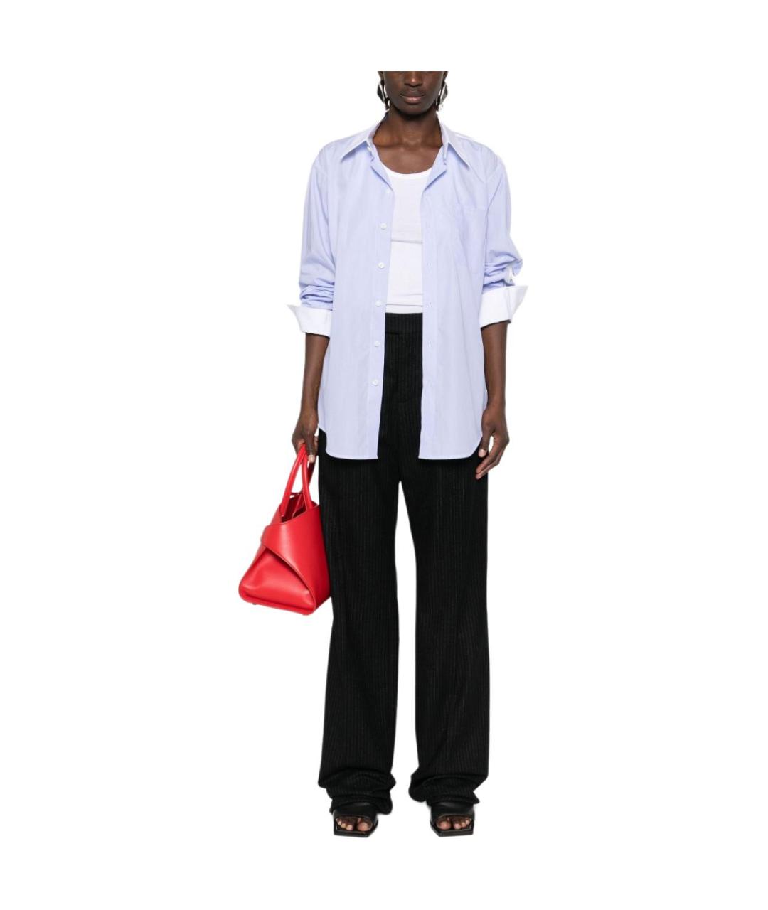 CELINE Голубая хлопковая рубашка, фото 3