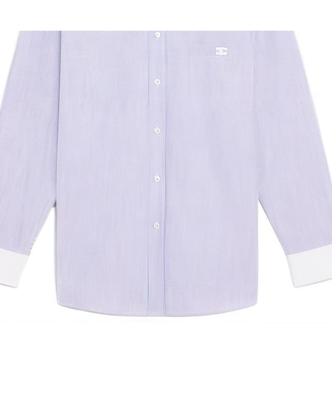 CELINE Голубая хлопковая рубашка, фото 7