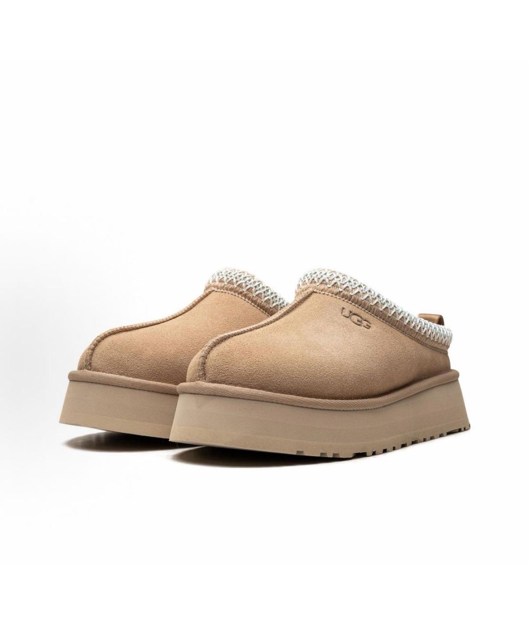 UGG AUSTRALIA Бежевые замшевые ботинки, фото 4