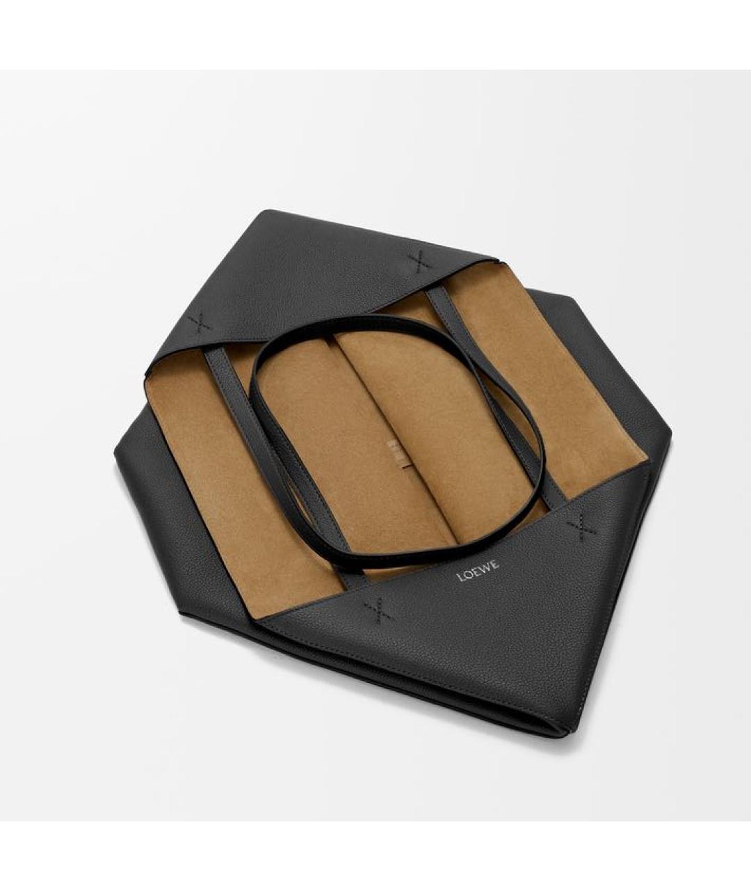LOEWE Черная кожаная сумка через плечо, фото 3