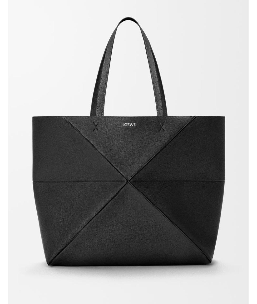 LOEWE Черная кожаная сумка через плечо, фото 6