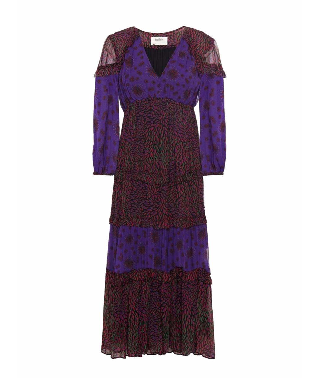 BA&SH Фиолетовое вискозное платье, фото 1