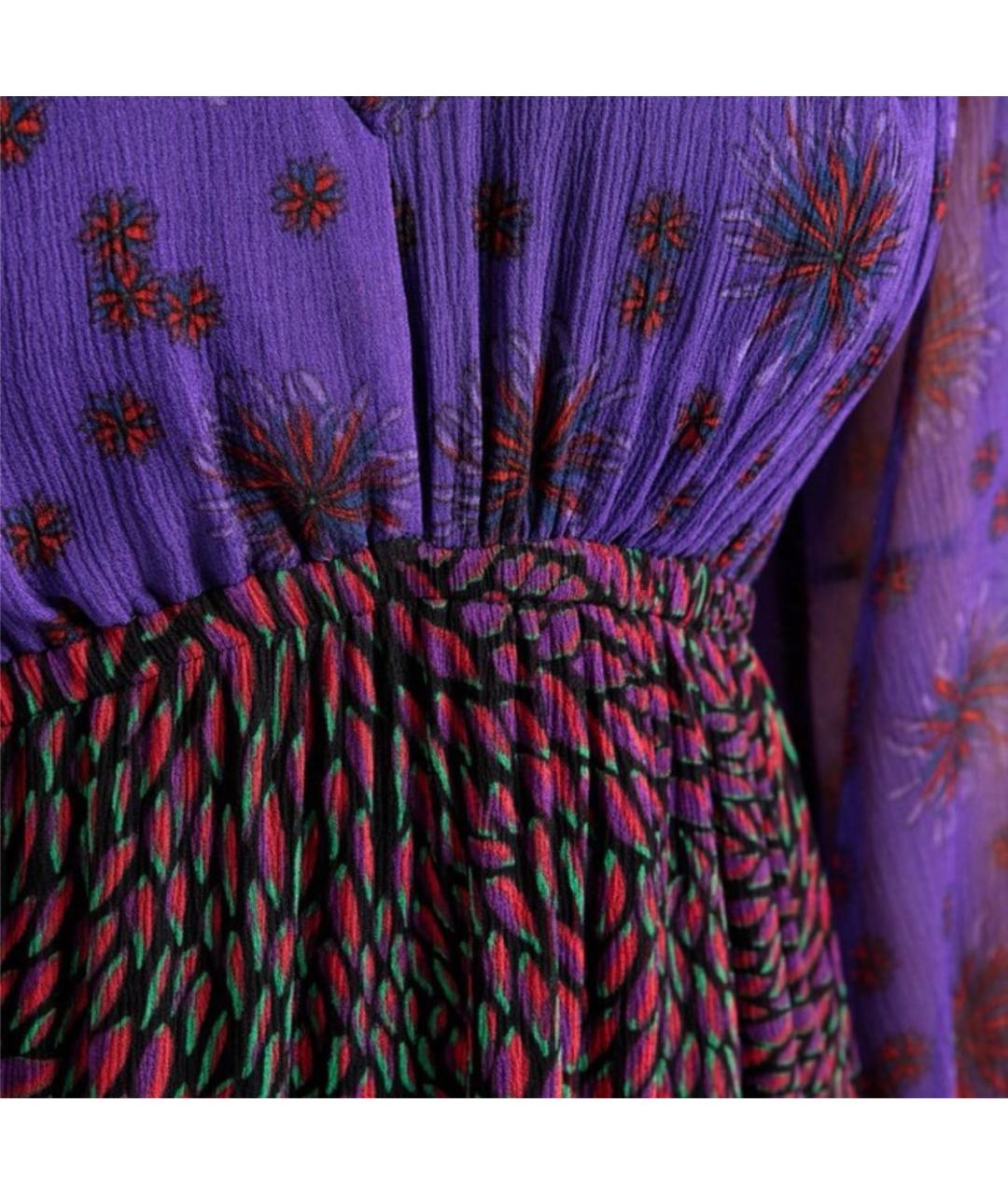 BA&SH Фиолетовое вискозное платье, фото 4