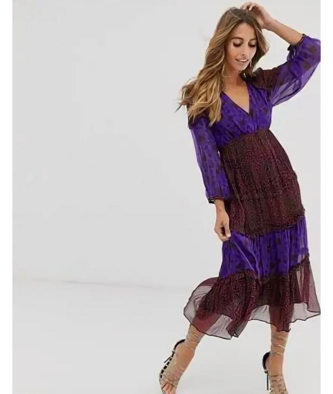 BA&SH Фиолетовое вискозное платье, фото 6