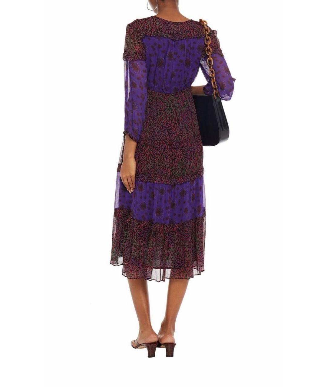 BA&SH Фиолетовое вискозное платье, фото 2
