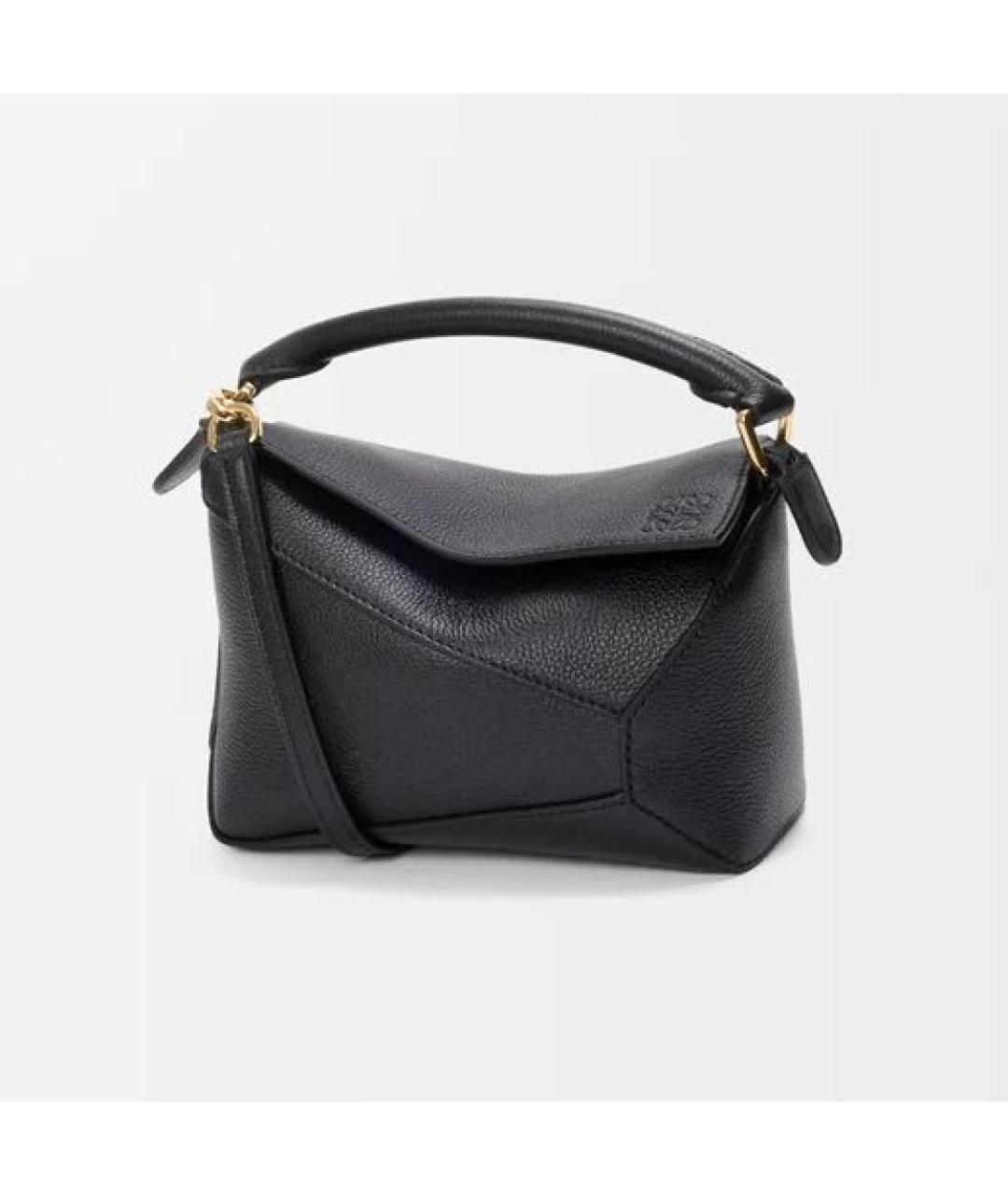 LOEWE Черная кожаная сумка через плечо, фото 6