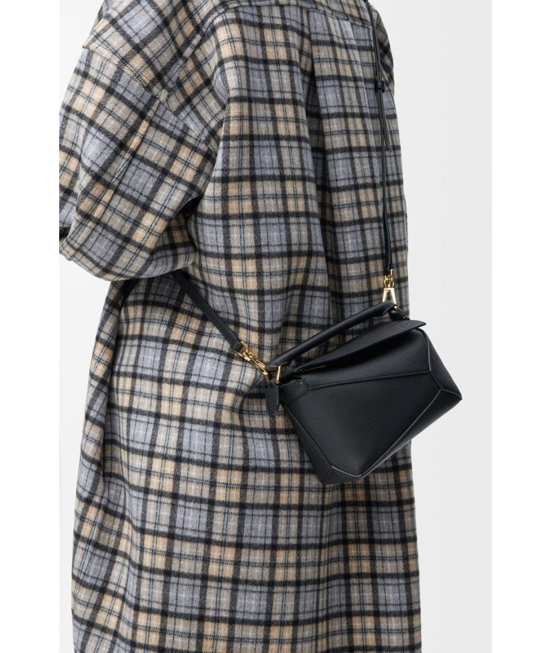 LOEWE Черная кожаная сумка через плечо, фото 2