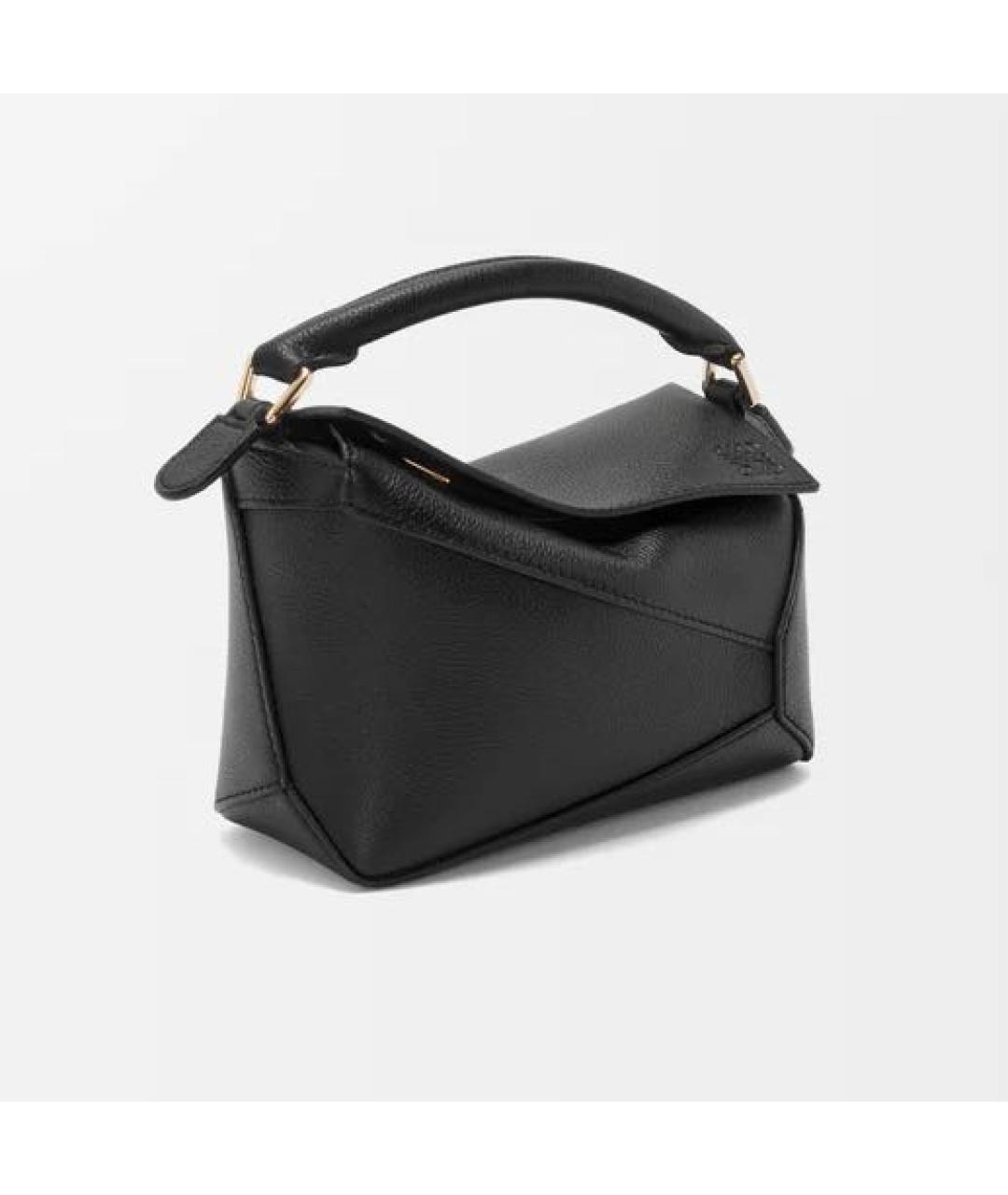 LOEWE Черная кожаная сумка через плечо, фото 4