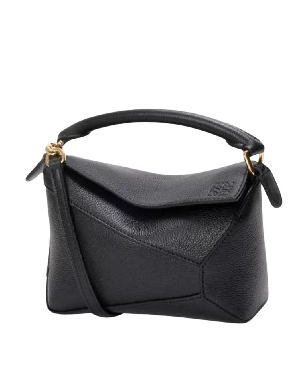 LOEWE Черная кожаная сумка через плечо, фото 1