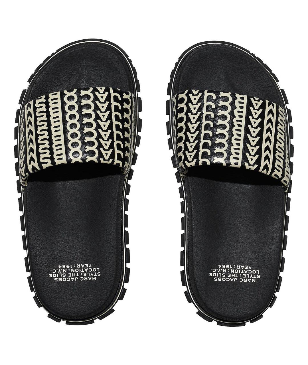 MARC JACOBS Черные шлепанцы, фото 4