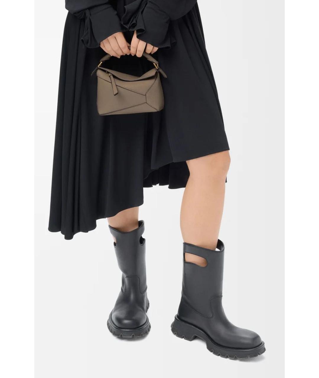 LOEWE Коричневая кожаная сумка через плечо, фото 2