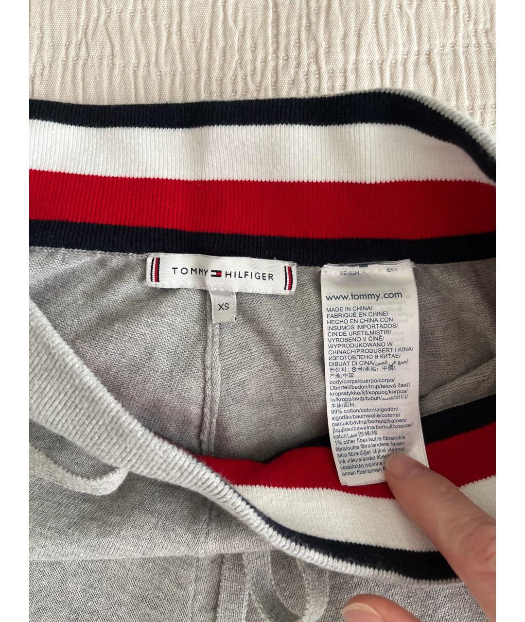 TOMMY HILFIGER Серый хлопковый костюм с брюками, фото 7