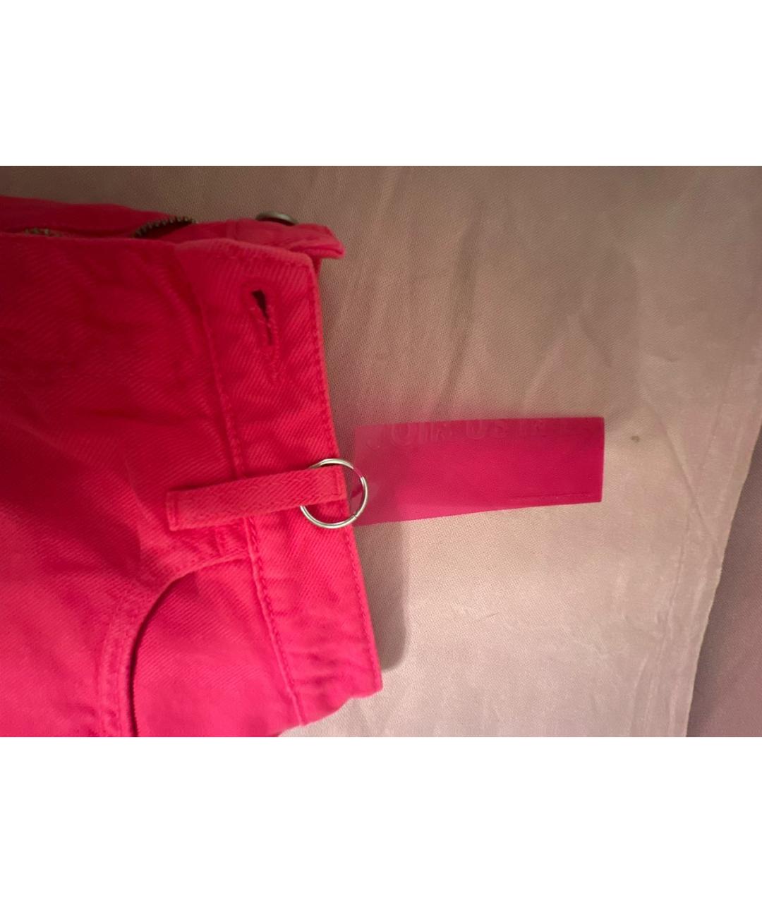 ICON DENIM Фуксия деним юбка мини, фото 4