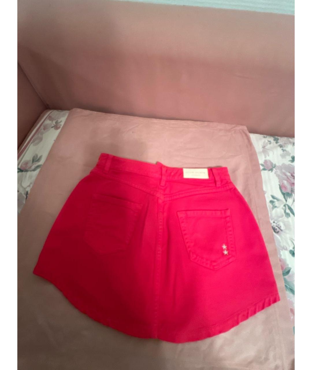 ICON DENIM Фуксия деним юбка мини, фото 2