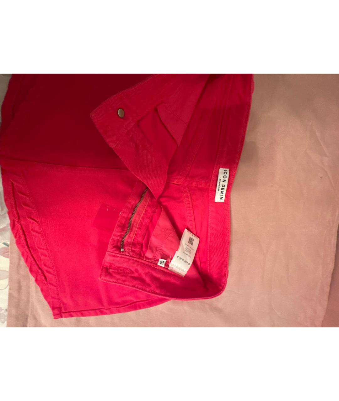 ICON DENIM Фуксия деним юбка мини, фото 3