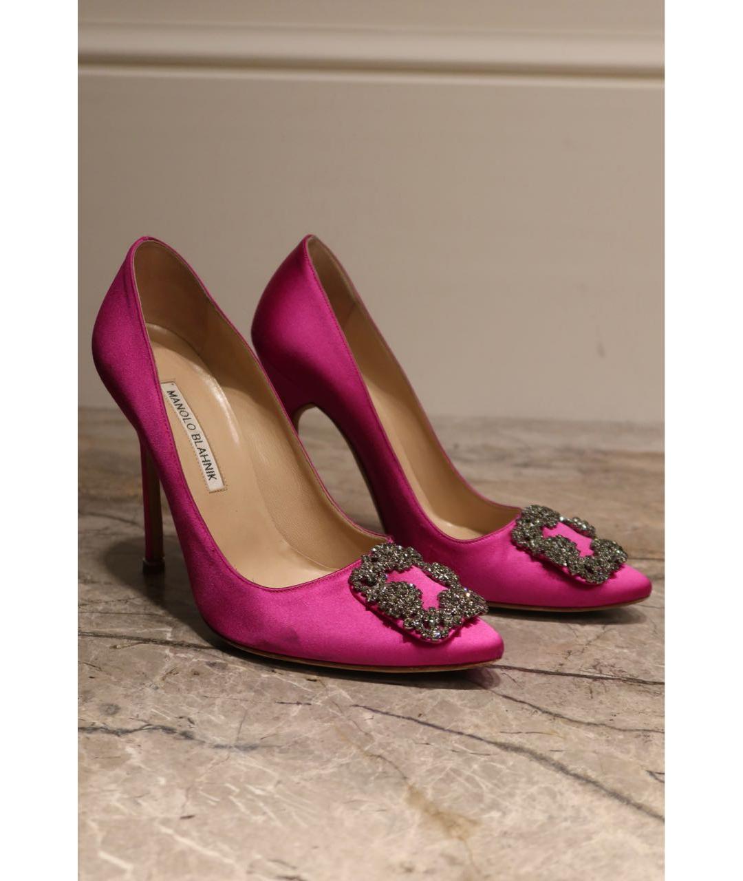 MANOLO BLAHNIK Фуксия туфли, фото 3