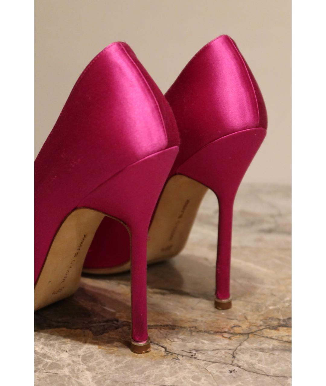 MANOLO BLAHNIK Фуксия туфли, фото 4