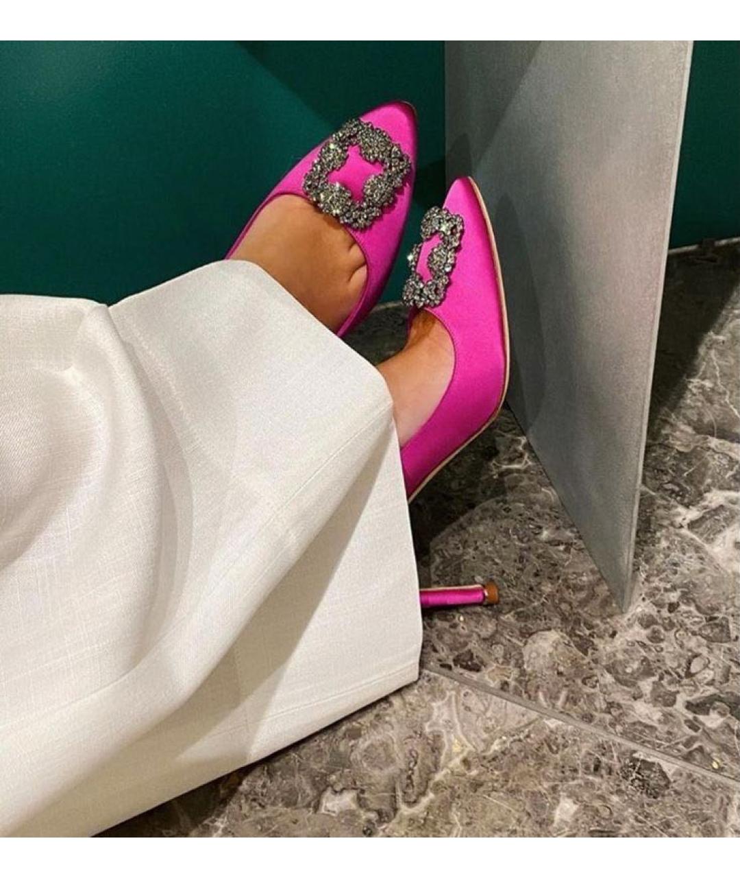 MANOLO BLAHNIK Фуксия туфли, фото 5