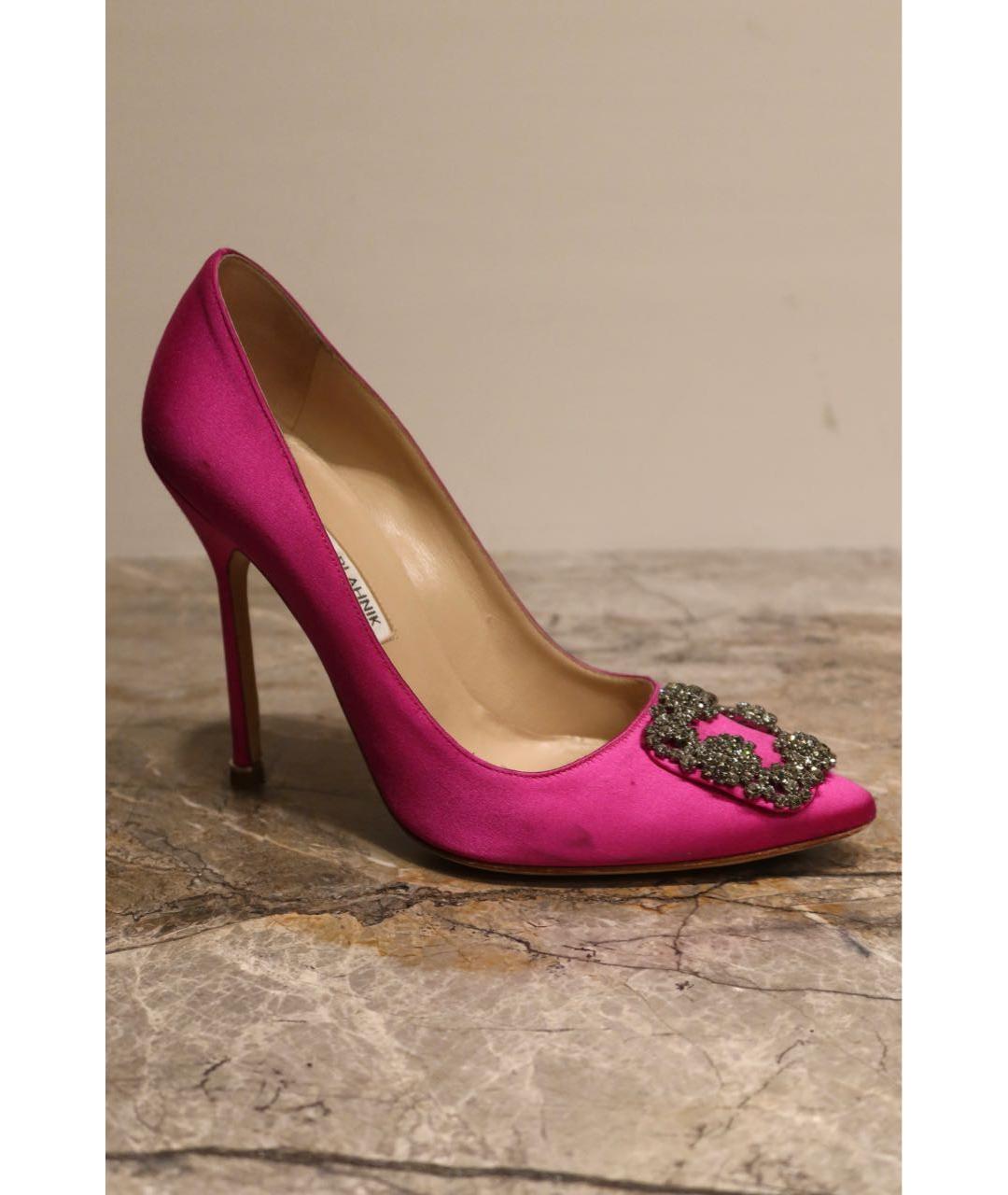 MANOLO BLAHNIK Фуксия туфли, фото 7