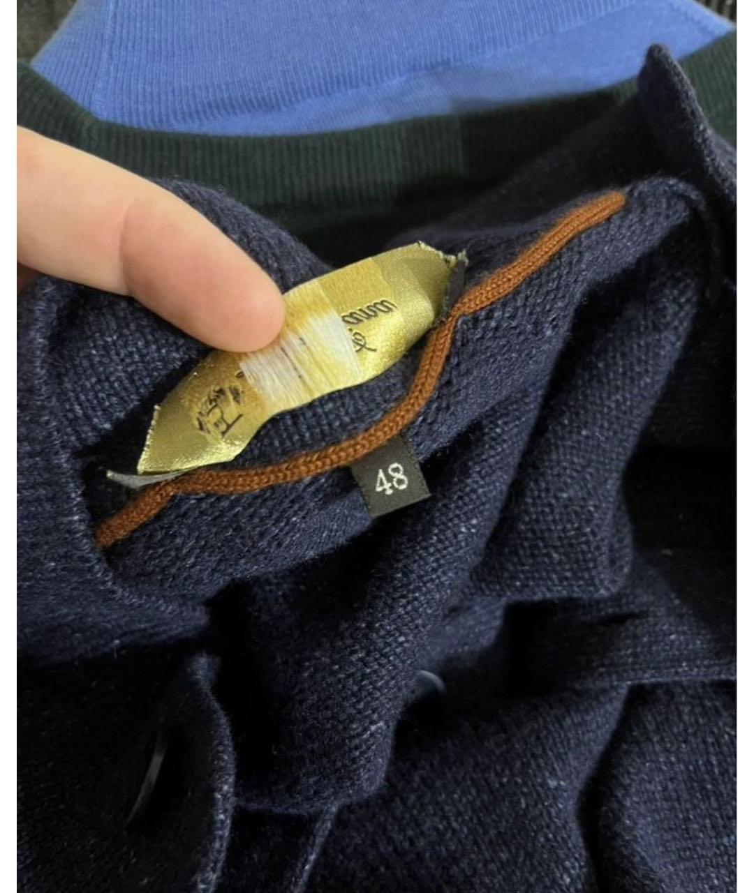 LORO PIANA Синий джемпер / свитер, фото 7