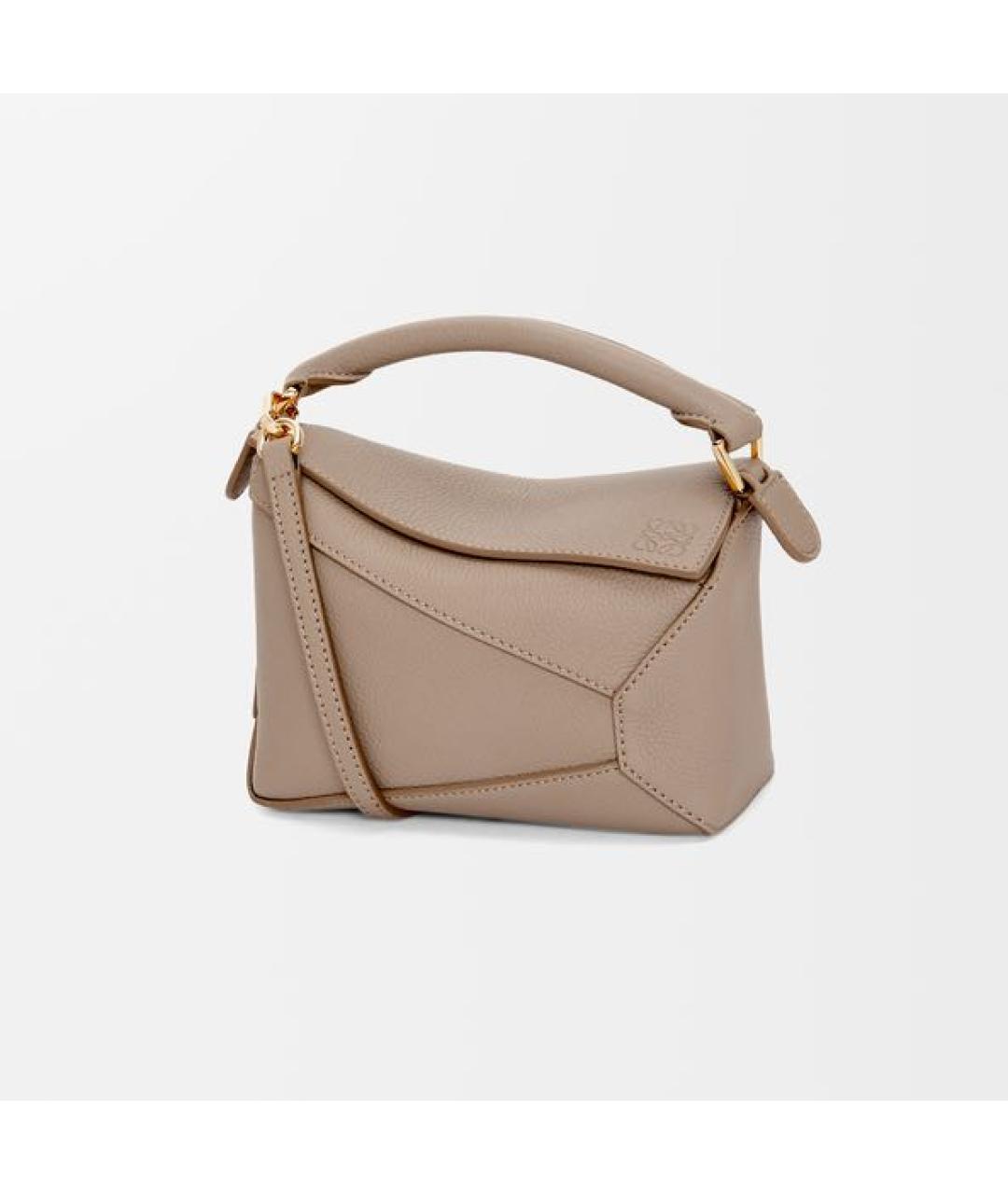 LOEWE Коричневая кожаная сумка через плечо, фото 6