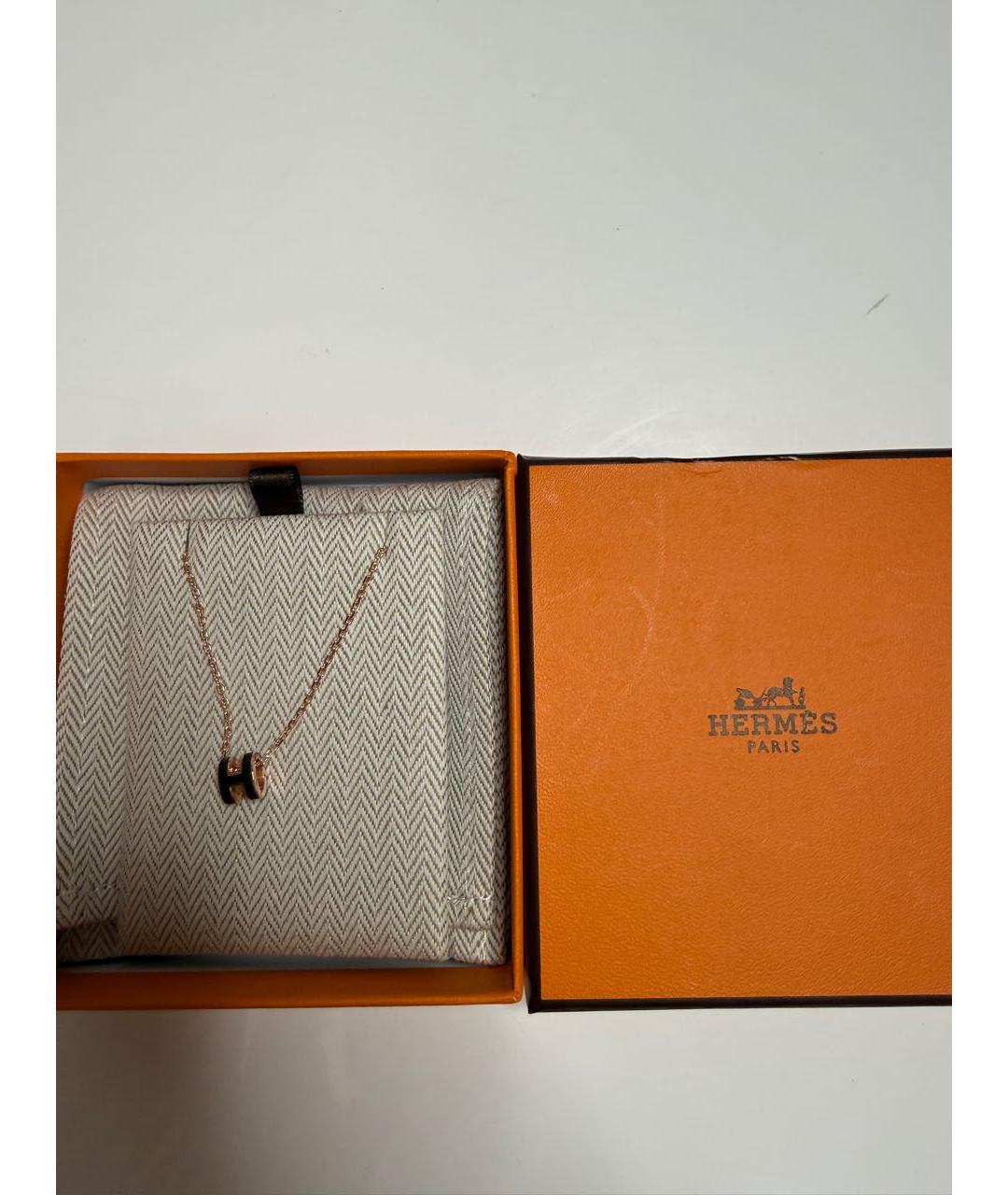 HERMES Черное колье, фото 3