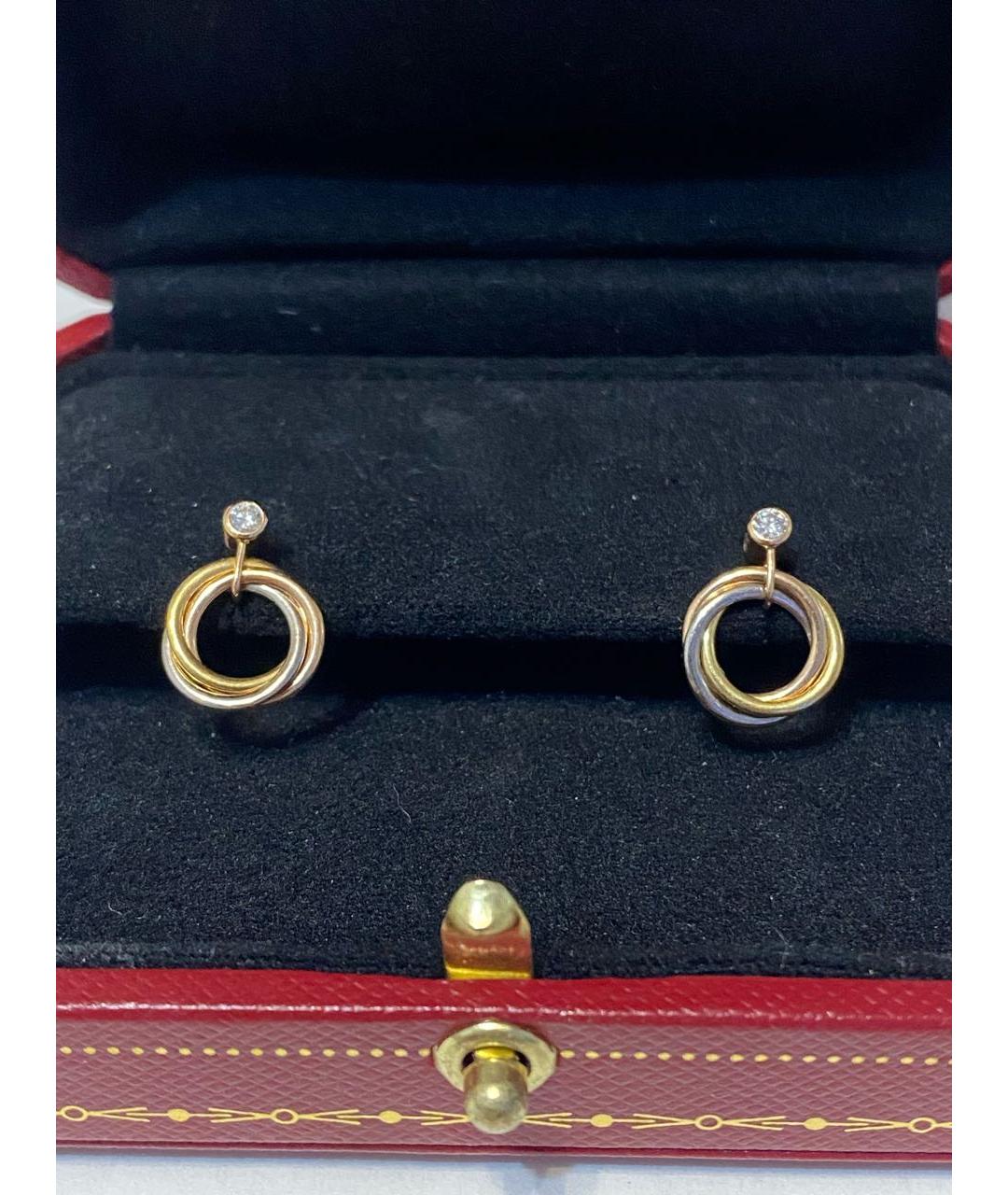 CARTIER Золотые серьги из желтого золота, фото 2