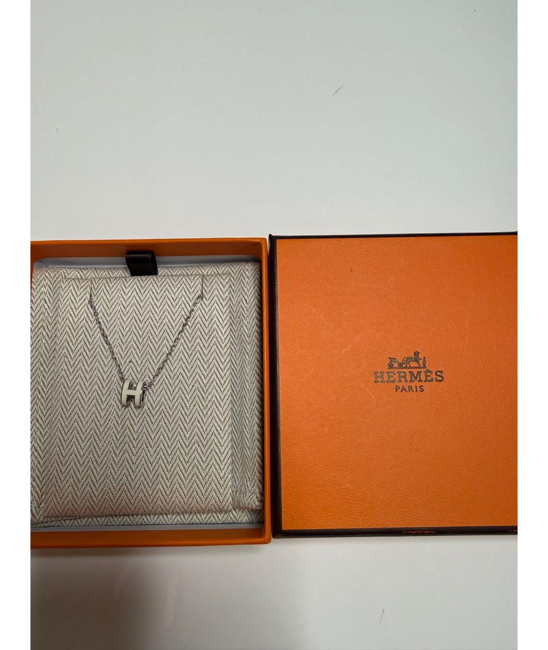 HERMES Белое колье, фото 3