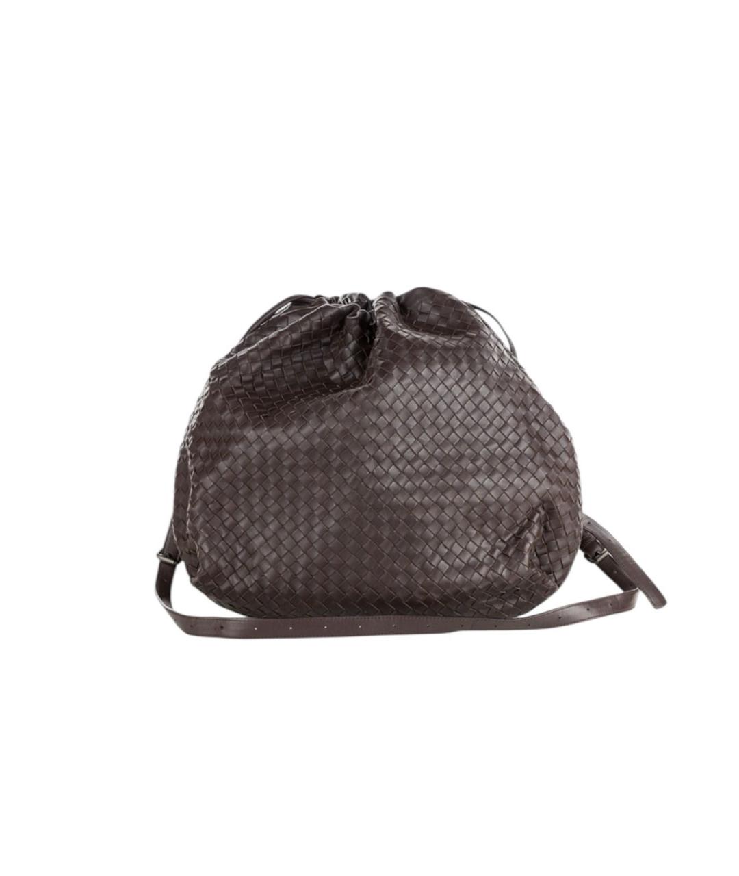 BOTTEGA VENETA Коричневая кожаная сумка тоут, фото 9