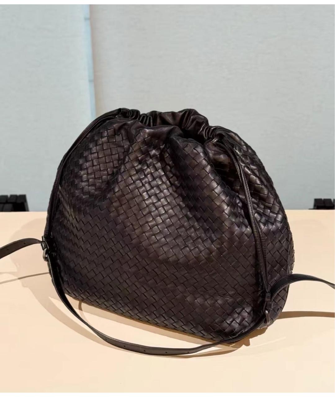 BOTTEGA VENETA Коричневая кожаная сумка тоут, фото 3